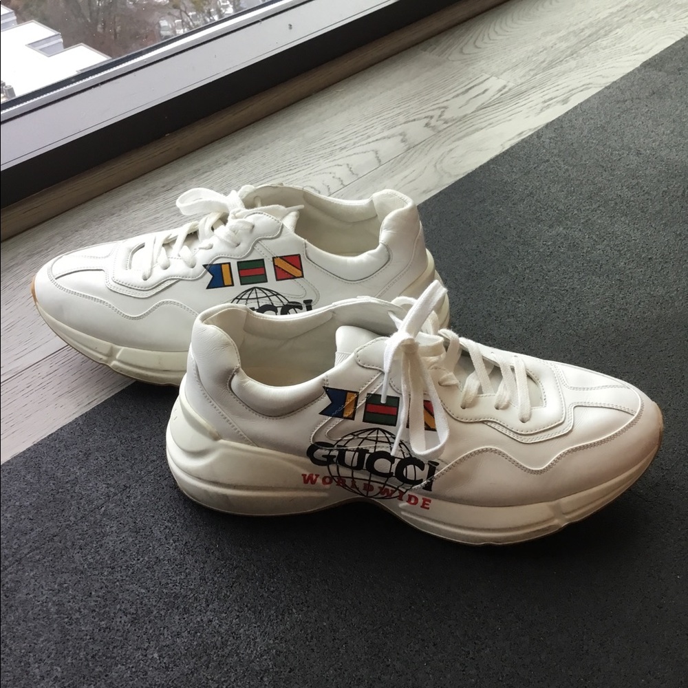 Gucci Rhyton Worldwide Sneakers White